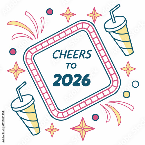Cheers to 2026 new years eve party celebration