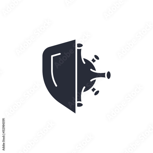 immune icon. projector Symbol sign for mobile concept and web design. Vector icon, Logo illustration, Vector graphics