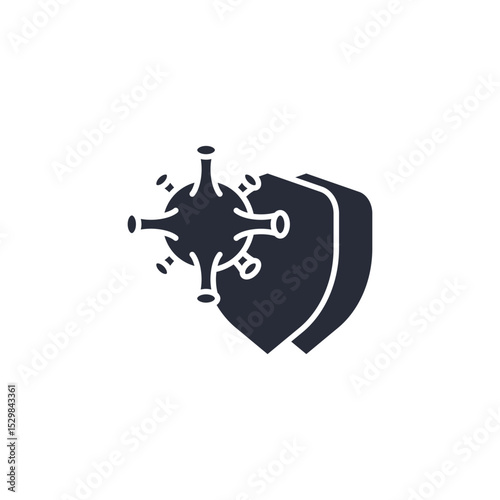 immune icon. projector Symbol sign for mobile concept and web design. Vector icon, Logo illustration, Vector graphics