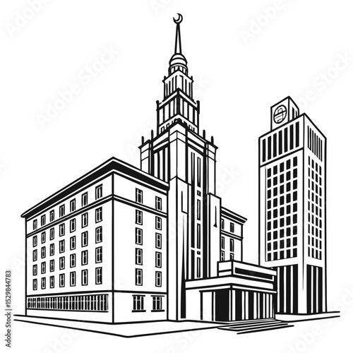 buildings on a white  background (1).eps
