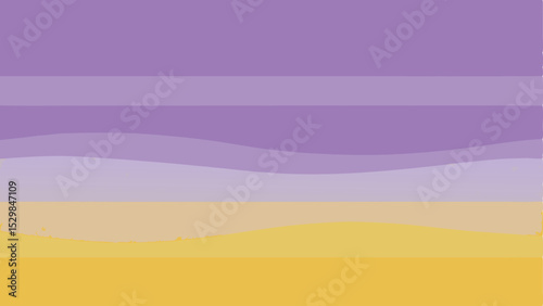 Abstract landscape design featuring layers of colors and gradient transitions with transparency