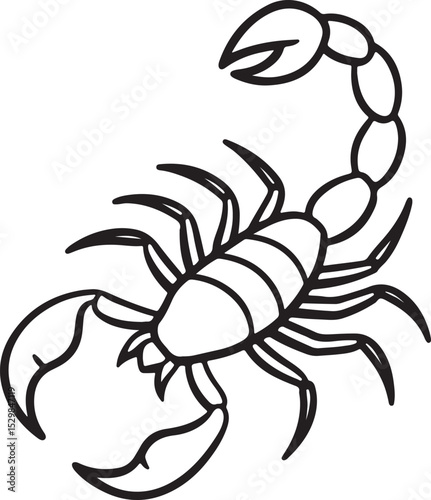 scorpion tattoo vector