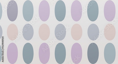 Pastel Oval Pattern Seamless Texture Elegant Repeating Design for Backgrounds