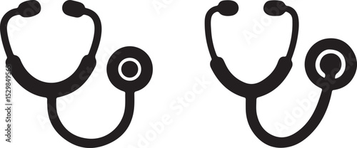 stethoscope on white background