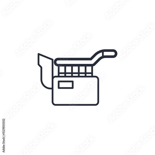 deep fryer icon. projector Symbol sign for mobile concept and web design. Vector icon, Logo illustration, Vector graphics