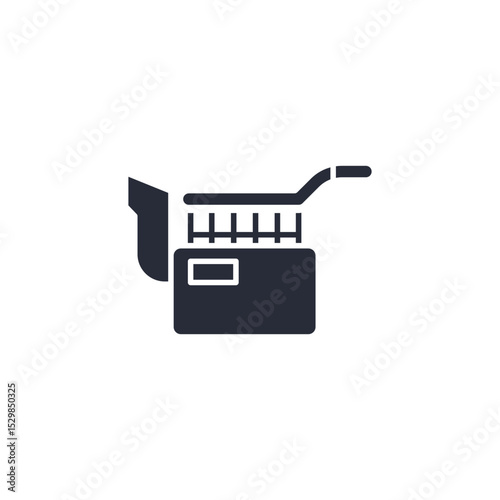 deep fryer icon. projector Symbol sign for mobile concept and web design. Vector icon, Logo illustration, Vector graphics