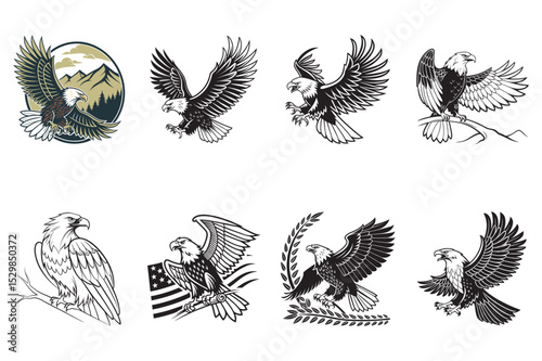 Powerful Eagle Designs for Prints and Tattoos