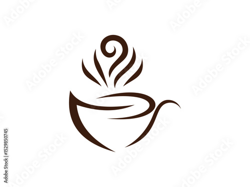Coffee Cup Illustration Modern Style