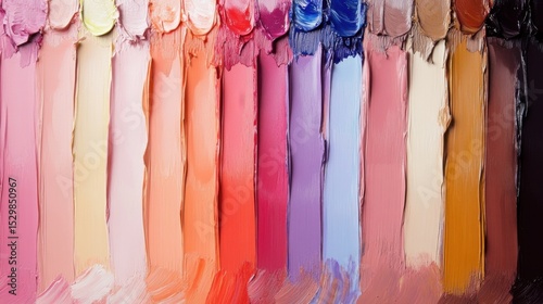 volumetric multi-colored paint strokes, background