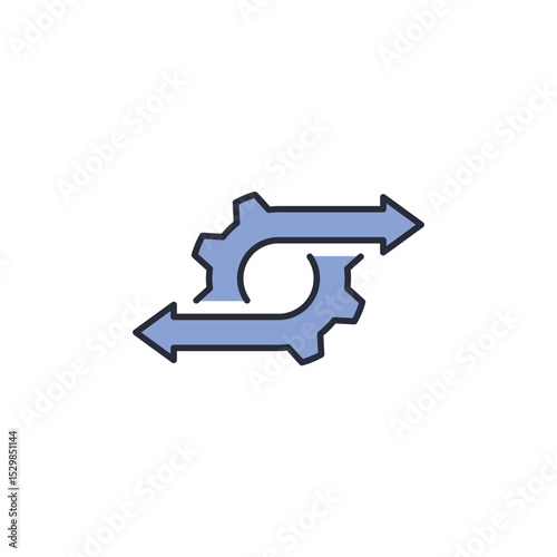 gear icon. projector Symbol sign for mobile concept and web design. Vector icon, Logo illustration, Vector graphics