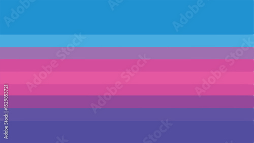 Omnisexual pride flag colorful horizontal stripes lgbtq+ illustration with transparency