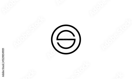 OS initial letters, monogram logo