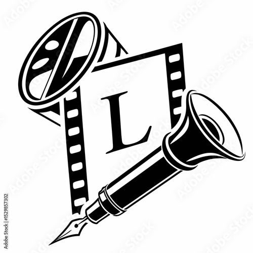 Film reel scriptwriting movie production director