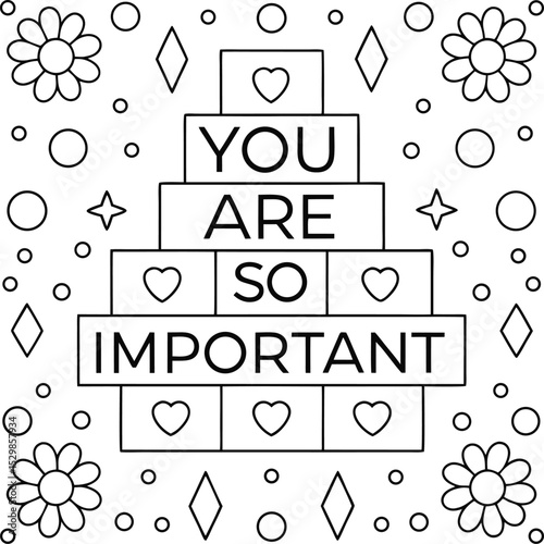 Square Shapes with Heart, Stars, Diamond, Dots and Floral Designs
