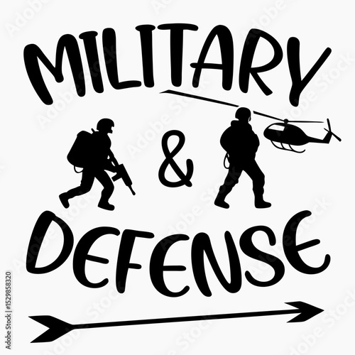 Military & defense silhouette design, png transparent background