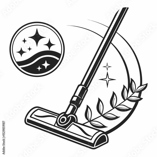 Sparkling clean floor mop cleaning service
