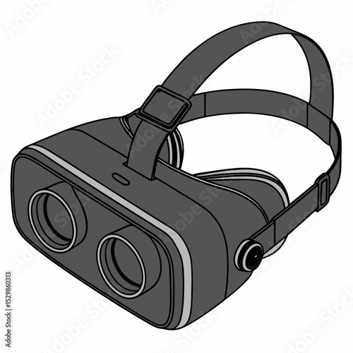 Virtual reality headset modern technology device