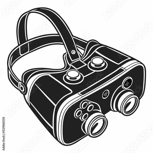 Virtual reality headset modern technology device