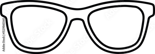 sunglasses icon line art vector illustration on transparent background