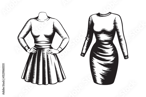 Women's Clothing Fashion Silhouettes