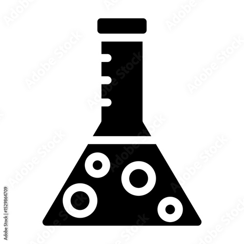 Beaker Vector Glyph Icon Design