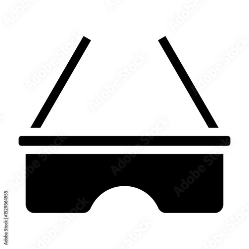 Eye Protector Vector Glyph Icon Design