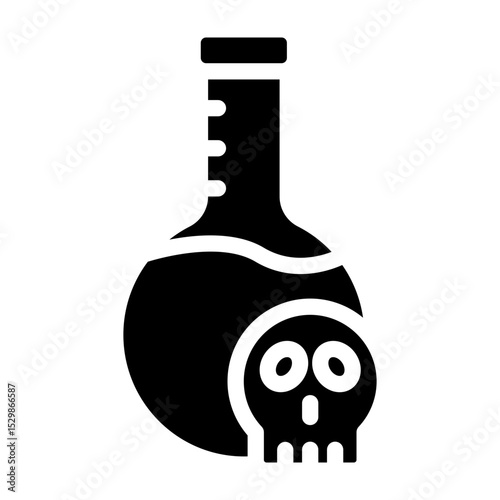 Poison Vector Glyph Icon Design