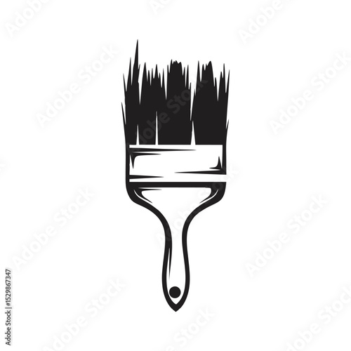 paint brush isolated on white