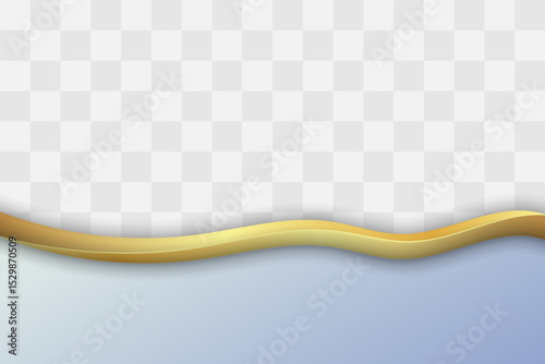 Stylish Golden with Beautiful Gradient Business Footer. Transparent Gradient Footer Background for Business Flyer, Banner, Website, Poster or More