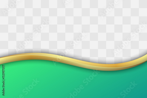 Stylish Golden with Beautiful Gradient Business Footer. Transparent Gradient Footer Background for Business Flyer, Banner, Website, Poster or More