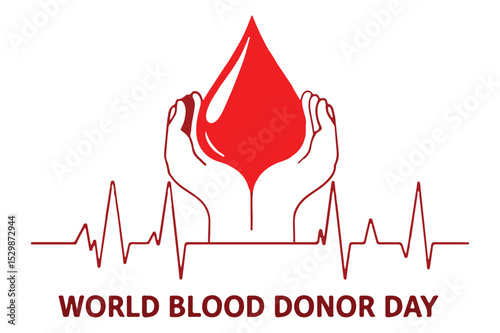 World Blood Donor Day Vector Illustration