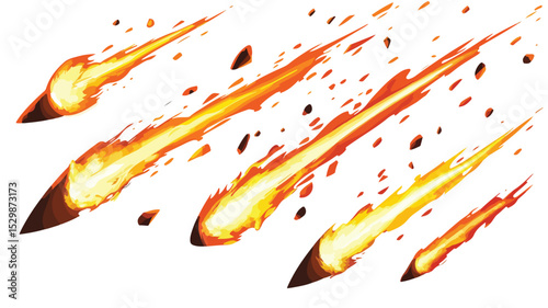 Stunning Comet Vector Illustration for Creative Projects
