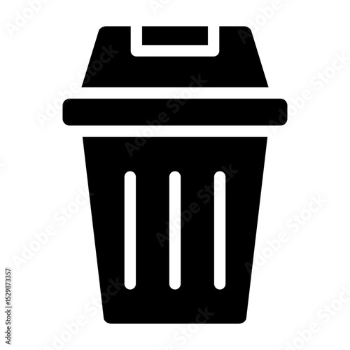 Recycle Bin Vector Glyph Icon Design