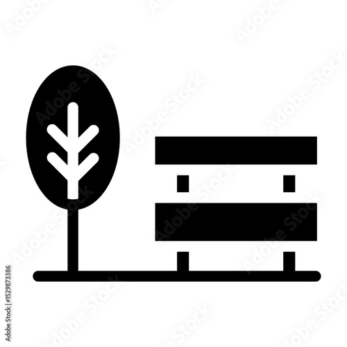 Park Vector Glyph Icon Design