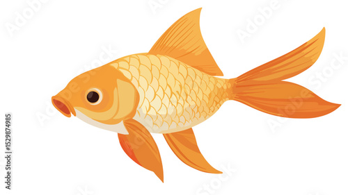 Colorful Flat Fish Icon Vector Illustration for Design Projects