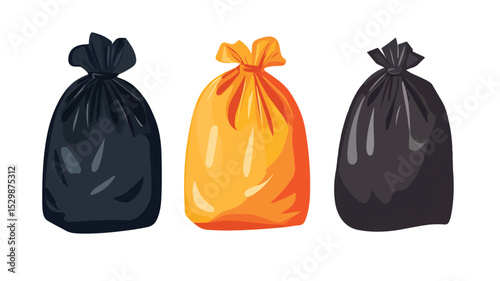 Garbage Bag Icon Vector Isolated Illustration