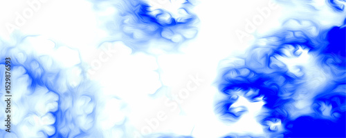 Abstract watercolor painting with blended shades of blue dreamy cloud textured design background. Abstract light blue ink splatter on white background	