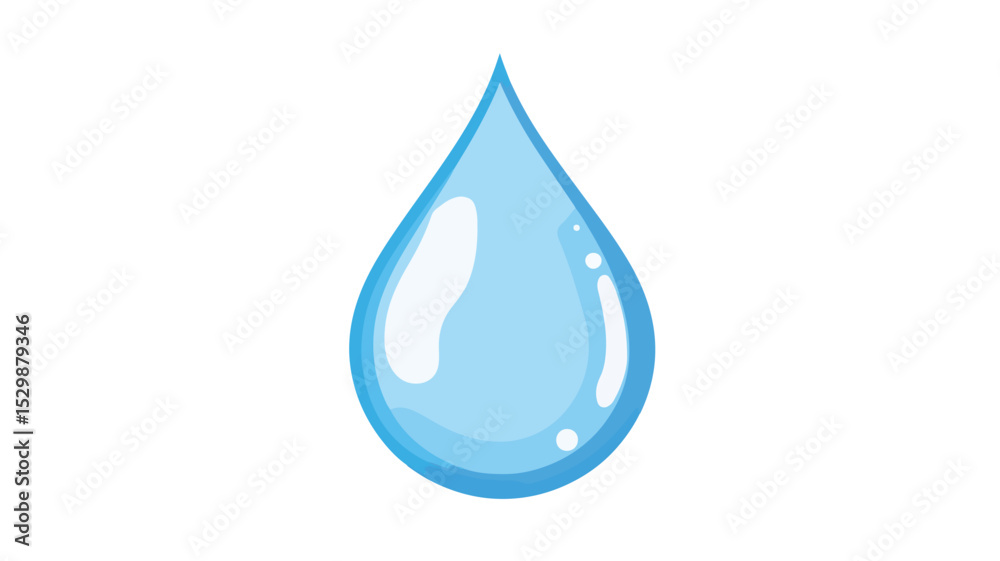 Water Drop Flat Icon Vector Illustration Isolated - Professional Use Water Drop Flat Icon Vector Illustration Isolated - Professional Use