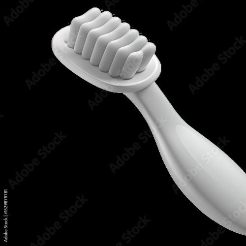 Modern Minimalist Toothbrush Design Clean, Simple, and Efficient Oral Hygiene