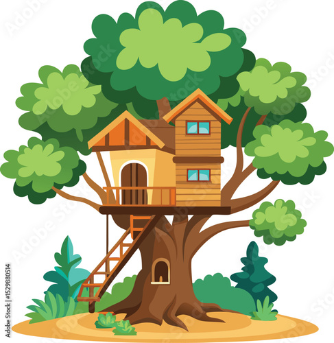 house in the forest, isometric view of a residential building, isometric view of a modern building, 