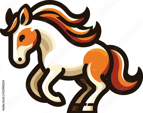 Vector illustration of a Horse