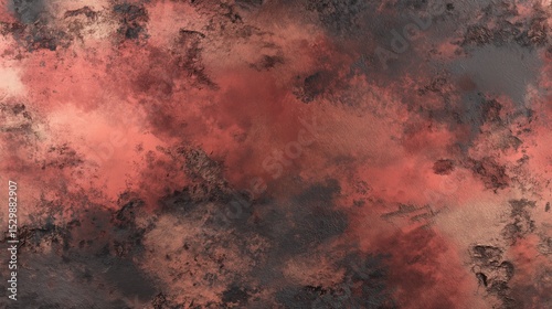 Grungy abstract surface background with weathered reddish brown and dark grey hues