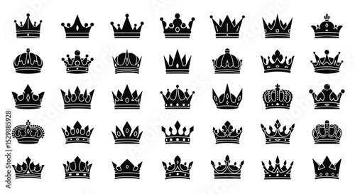 A Collection of Intricate Crown Designs Showcasing Royalty Power and Symbolism Over Centuries