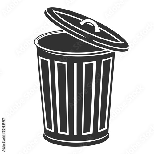 Open Trash Can Icon