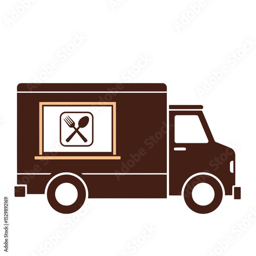 Vector of a food truck