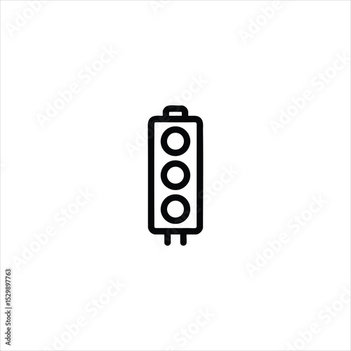 Traffic Light Signal Outline Icon