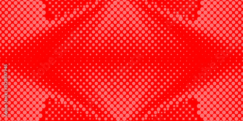 Trendy texture with colorful cover design template paper color halftone with geometric background, red and white, grey of seamless circle monochrome texture pop art overlay dotted halftone background.