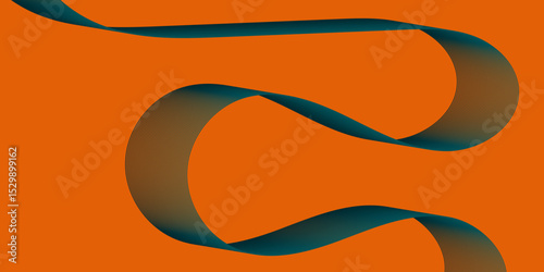 Violet and red orange color effect modern and futuristic glowing line geometric curve shape with blend effect texture background, abstract color flowing wave with stylized blended line art background.