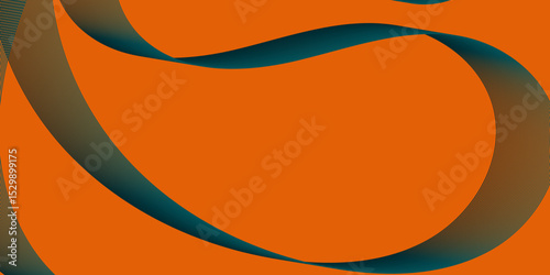 Violet and red orange color effect modern and futuristic glowing line geometric curve shape with blend effect texture background, abstract color flowing wave with stylized blended line art background.