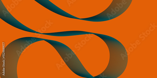 Violet and red orange color effect modern and futuristic glowing line geometric curve shape with blend effect texture background, abstract color flowing wave with stylized blended line art background.